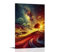 XMHMYHZJ Art by Man with Stunning Swirls and Beautiful Space Wallpaper Wall Art Murales Modern Decoration Hanging Art Poster 30 x 45 cm