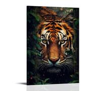 XMHMYHZJ Decorazione artistica da parete con tigre, decorazione artistica da parete per ambienti eleganti, decorazione artistica da parete, poster artistico da appendere, 60 x 90 cm