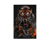 XMHMYHZJ Decorazione artistica da parete con tigre moderna, decorazione artistica da appendere per la casa, 50 x 75 cm