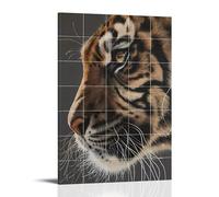 XMHMYHZJ Decorazione artistica da parete con tigre, una sorprendente miscela di fauna selvatica ed eleganza per la casa, decorazione da parete, poster artistico da appendere, 50 x 75 cm
