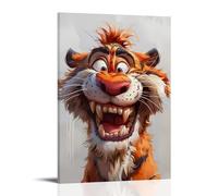 XMHMYHZJ Decorazione da parete con tigre moderna, elegante decorazione artistica da parete per spazi abitativi eleganti, decorazione artistica da appendere, 40 x 60 cm