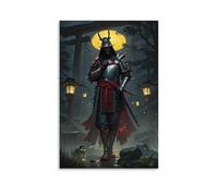 XMHMYHZJ Poster a tema samurai, con immagine di un gioco di ruolo, decorazione moderna da appendere, 50 x 75 cm