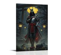 XMHMYHZJ Poster a tema samurai, con immagine di un gioco di ruolo, decorazione moderna da appendere, 50 x 75 cm