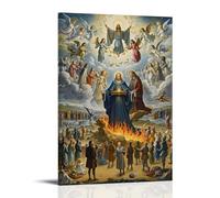 XMHMYHZJ Poster artistico da appendere con immagine di Hieronymus Bosch, con scritta "The Last Judgment, Souls Rising And Falling, Apocalittica", 30 x 45 cm