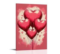 XMHMYHZJ Poster artistico da appendere con immagini di San Valentino, immagini d'amore per Facebook e Twitter, decorazione moderna da appendere, 60 x 90 cm