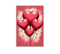 XMHMYHZJ Poster artistico da appendere con immagini di San Valentino, immagini d'amore per Facebook e Twitter, decorazione moderna da appendere, 30 x 45 cm