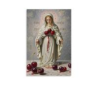 XMHMYHZJ Poster artistico da appendere con la Madonna delle Ciliegie, frutta rossa che simboleggia il sangue, dettagli lussureggianti, decorazione moderna da appendere, 30 x 45 cm