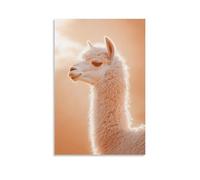 XMHMYHZJ Poster artistico da appendere con orgoglio su un morbido sfondo color pesca, con la sua silhouette gonfia come una nuvola sotto la luce del sole. Decorazione murale moderna da appendere