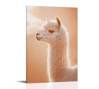 XMHMYHZJ Poster artistico da appendere con orgoglio su uno sfondo morbido color pesca, con la sua silhouette gonfia come una nuvola sotto la luce del sole. Decorazione murale moderna da appendere