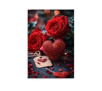 XMHMYHZJ Poster artistico da appendere con San Valentino con scritta "S Day is a person that makes you miss them", decorazione moderna, 40 x 60 cm