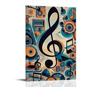 XMHMYHZJ Poster artistico da parete con musica con acuti, un disco e molte canzoni suonate, decorazione moderna da appendere, 20 x 30 cm