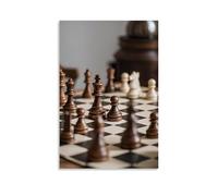 XMHMYHZJ Poster artistico da parete con scritta in inglese "The Chess Game Is A Board", decorazione moderna da appendere, 50 x 75 cm