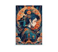XMHMYHZJ Poster artistico da parete con una bella donna in stile antico, decorazione moderna da appendere, 50 x 75 cm