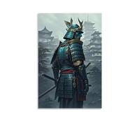 XMHMYHZJ Poster con samurai un guerriero fantasma che guarda indietro, decorazione moderna da appendere, 20 x 30 cm