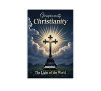 XMHMYHZJ Poster cristiano per la luce del mondo, storia cristiana, decorazione moderna da appendere, poster artistico da appendere, 20 x 30 cm