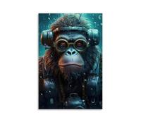 XMHMYHZJ Poster da parete con animali con scritta in inglese "Have Their Picture Taken before and after", decorazione moderna da appendere, 60 x 90 cm