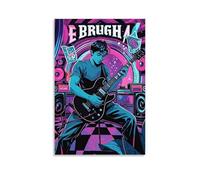 XMHMYHZJ Poster musicale da parete, decorazione moderna da appendere con un uomo che suona la chitarra, 50 x 75 cm