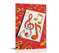 XMHMYHZJ Poster musicale per un mestiere di carta di Cut, stampa artistica da parete con note e canzoni, decorazione moderna da appendere, 50 x 75 cm