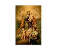 XMHMYHZJ Poster religioso di Gesù e altri dei e angeli in modo artistico, decorazione artistica da parete, decorazione moderna da appendere, 20 x 30 cm