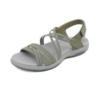 XMHSSFF Sandali sportivi con cinturino alla caviglia, comodi sandali sportivi con supporto per l'arco plantare, sandali ortopedici da donna 2024 estivi al mare vacanze casual per passeggiate,