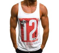 Xmiral Canottiera Dimagrante per Allenamento da Uomo, specifica per l'addome, Uomo Canotta Uomo Palestra Tank Top Fitness Sport Running XXL Bianco