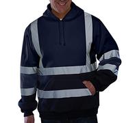 Xmiral Felpa con Cappuccio Top Camicetta Uomo Strada Lavoro Alta VisibilitàPullover Maniche Lunghe (6XL,2Marina Militare)