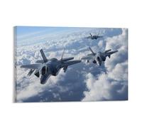 XMJHHMHZ Poster artistico da appendere con armi militari F-35 Lightning II - La quinta generazione Air Dominance decorazione moderna da appendere (30 x 45 cm)