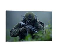 XMJHHMHZ Poster artistico da appendere con armi militari - HK416 - Il fucile d'assalto delle forze speciali d'élite, decorazione moderna da appendere, 30 x 45 cm