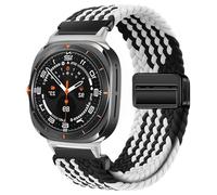 XMKT Cinturino Per Galaxy Watch Ultra Strap 47mm Accessori Bracciale sportivo intrecciato in nylon magnetico Correa Galaxy Watch 7 Ultra Band(Z-BW)