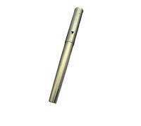 XMKT Penna stilografica colorata in lega di titanio liscia NO.6, pennino morbido EF/F, regalo per studenti d'affari, scrittura, con convertitore (G, coltello lungo 1,0-1,4 mm)