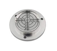 XMLEI Aluminum Alloy universal level Mini Level Round Bubble Spirit Level Diameter 50mm Height 11.5mm(1PCS) (white)