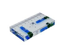 XMLEI Trasparente Cuboid Ad Alta Precisione T Livello Integrato Piccola Famiglia Magnetico Bolla (95X51X13mm)