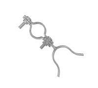 XMMDEBBX 1-3/8 "* 1-3/8" cancello Forcella fermi per cancelli metallici,Serratura zincata cancello cancello recinzione, Chain Link Fence Parts