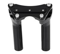 XMMT Nero 6 "Alto Maniglia Risers Pinza superiore per Harley 1" Bar Dyna Wide Glide FXDWG Fat Boy FLSTF Road King FLTR Sportster 883 Softail Fat Boy