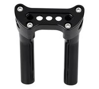 XMMT Nero CNC 5,5 "Riser 1" Maniglia Pinza superiore per Harley Dyna Softail Softail Blackline Fat Boy Road Glide King Sportster