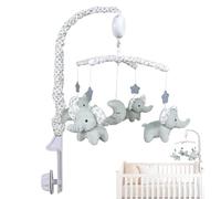 XMobile Bambino con Elefante di Peluche - Giocattolo Ciondolo per Culla Musicale 73x33 Cm, Materiale Morbido per, Rotazione Morbida, Facile Installazione | Decorazione della Scuola per Un