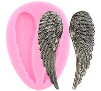 XMOLDNMS Stampi in silicone a forma di ali d'angelo per decorazione di torte, cupcake, caramelle, cioccolato, argilla polimerica