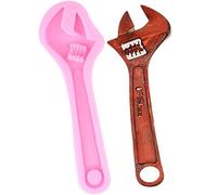 XMOLDNMS Stampo in silicone a forma di chiave inglese per decorazioni per torte, cupcake, caramelle, cioccolato, argilla polimerica, pasta di gomma