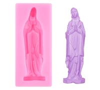 XMOLDNMS Stampo in silicone a forma di Madonna, per decorare torte, caramelle, cupcake, argilla polimerica, pasta di gomma al cioccolato