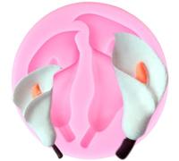 XMOLDNMS Stampo in silicone a forma di petali di calla, giglio, per decorazione torte, cupcake, cioccolato, caramelle, argilla polimerica, pasta di gomma