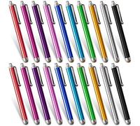 XMONKEY 20 penne con punta in fibra di rete e corpo in alluminio per touch screen, compatibile con iPad, iPhone, smartphone e tablet con touch screen capacitivo