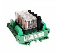 XMOQOKURW Modulo relè NGG2R a 4 canali, Scheda relè Om con Protezione Fusibile 1NO1NC 12V 24V CA/CC(FUSE-4C-24VACDC)