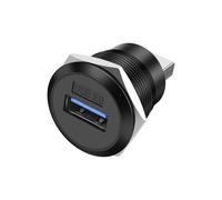 XMSJSIY 5 Gbps USB 3.0 Panel Mount con filettatura fissa rotonda accoppiatore adattatore connettore tipo A femmina a spina passaporto attraverso piastra sfusa Socket convertitore per trasferimento
