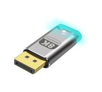 XMSJSIY 8K DP Dummy Plug Display EDID Emulator DisplayPort HDR Virtual Monitor Headless Ghost Adapter Supporta 7680x4320@30Hz con luce LED per telecomando senza schermo