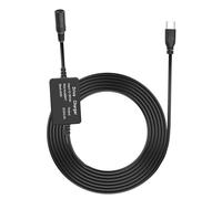 XMSJSIY 9 V/12 V/24 V DC 5521 a 5 V 2,5 A, USB tipo C, cavo adattatore step-down, 5,5,2,1 mm, DC femmina a tipo C, cavo di prolunga per router fotocamera, auto, guida registratore -2,2 M/7,2 FT