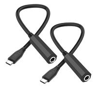 XMSJSIY Adattatore per cuffie USB di tipo C a 1/4 da 6,35 mm, connettore USB C da 1/4", presa TRS, stereo Jack audio, cavo AUX per amplificatore, mixer, cuffie, computer portatile, 30 cm/11,8 pollici