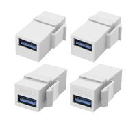 XMSJSIY Adattatore USB 3.0 Keystone Jack Inserti Accoppiatore 5 Gbps USB 3.0 Tipo A femmina a Tipo A femmina Keystone Snap-in Socket Modulo Connettore per pannello di uscita Scatola di superficie - 4