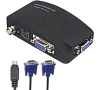XMSJSIY BNC a VGA, S Convertitore video CCTV Camera PC a TV Adattatore BNC Ingresso a VGA Uscita VGA Computer Portatile Monitor Converter per DVR Lettore DVD Supporto PAL NTS