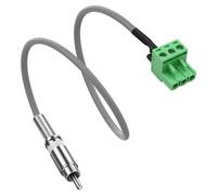 XMSJSIY Cavo audio RCA a Phoenix connettore audio Phono RCA maschio a 3 pin 5,08 mm/0,2 pollici Pitch PCB Phoenix connettore audio cavo altoparlante - 50 cm/1,64 FT