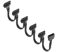 XMSJSIY Cavo di Alimentazione IDE Maschio 4 Pin a 15 Pin SATA Femmina Splitter Convertitore per PC Server Disco Rigido Fai da Te